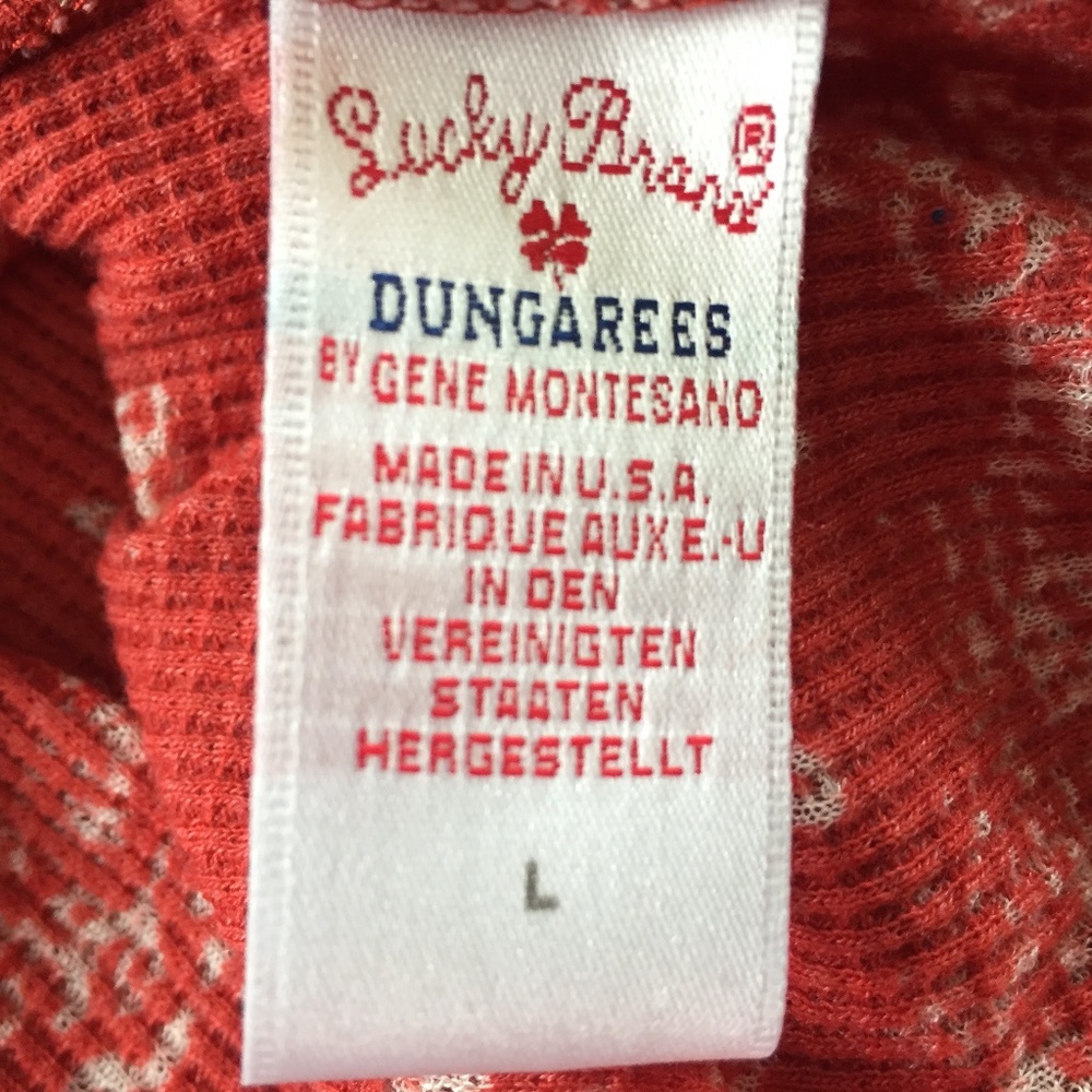 Lucky Brand Light Waffle Weave Top L - Picture 8 of 9